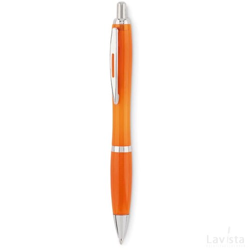 Rpet balpen Rio rpet transparant oranje