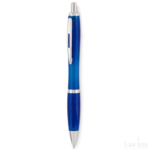 Rpet balpen Rio rpet transparant blauw