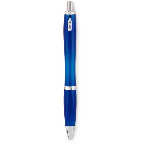 Rpet balpen Rio rpet transparant blauw