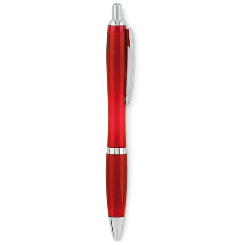 Rpet balpen Rio rpet transparant rood