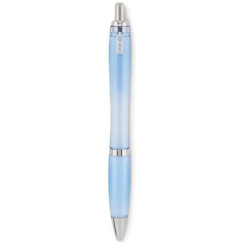 Rpet balpen Rio rpet transparant licht blauw