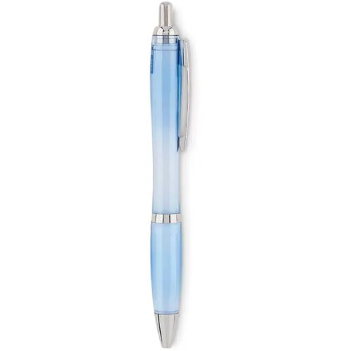 Rpet balpen Rio rpet transparant licht blauw