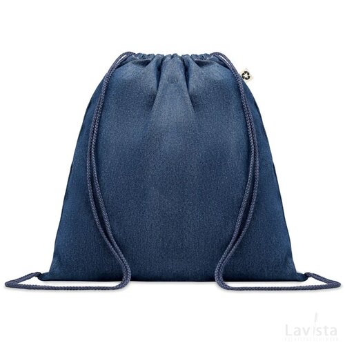Trekkoordrugzak van gerecycled Style bag blauw