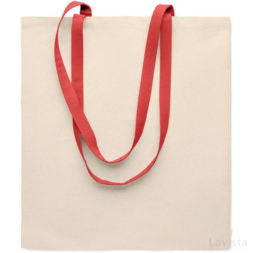 Katoenen tas, 140 gr/m² Zevra rood