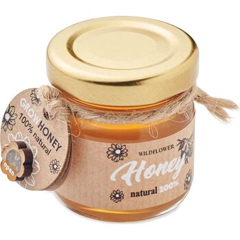Wilde bloemenhoning pot 50 gr Bumle hout