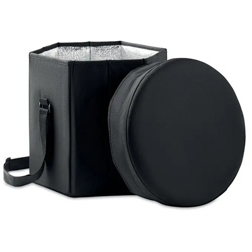 Opvouwbare koeltas- /krukje Seat & drink zwart