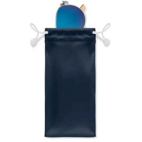 Bamboe pilotenbril met hoesje Blauw