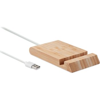 Bamboe draadloze oplader 10w Odos hout