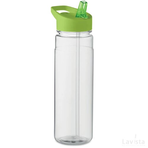 RPET waterfles met fliptop (650 ml) Limoengroen