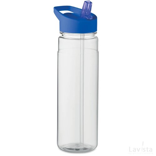 RPET waterfles met fliptop (650 ml) Kobaltblauw