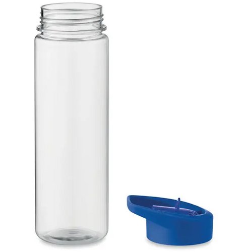 RPET waterfles met fliptop (650 ml) Kobaltblauw