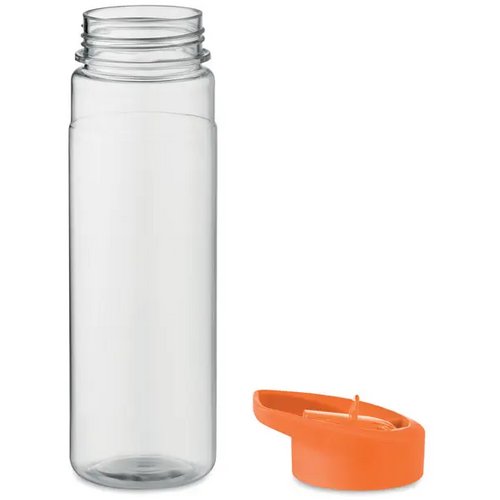 RPET waterfles met fliptop (650 ml) Oranje