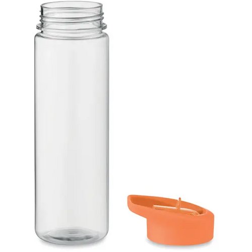 RPET waterfles met fliptop (650 ml) Oranje