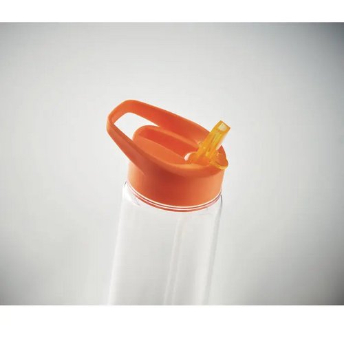 RPET waterfles met fliptop (650 ml) Oranje