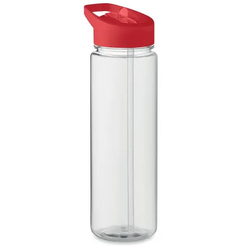 RPET waterfles met fliptop (650 ml) Rood