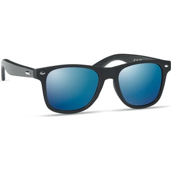 Zonnebril met bamboe pootjes Rhodos blauw