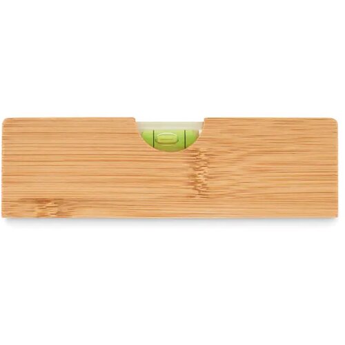 Waterpas met flesopener Spiren hout