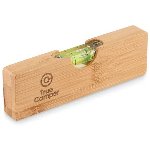 Waterpas met flesopener Spiren hout