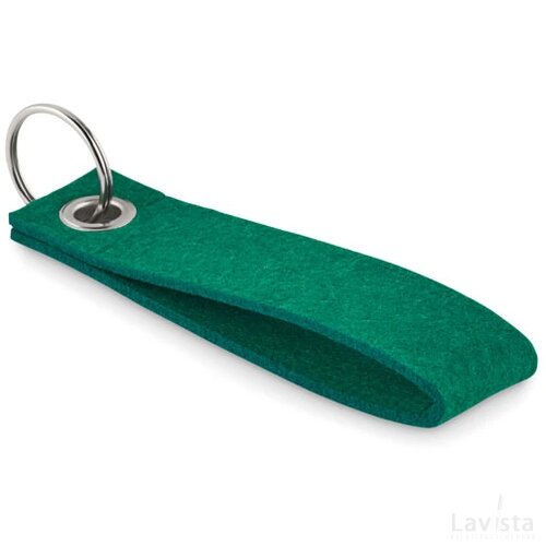 Rpet vilten sleutelhanger Suora groen