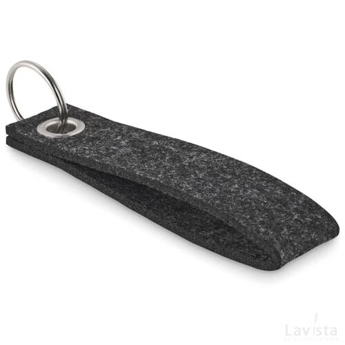 Rpet vilten sleutelhanger Suora donker grijs