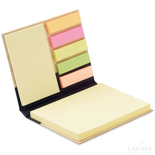 Bamboe sticky notes set Visionbam zwart