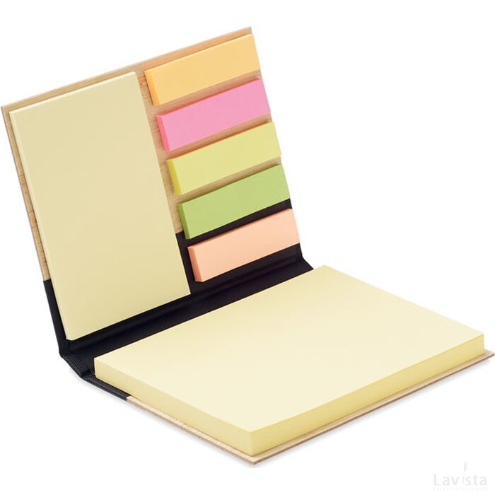 Bamboe sticky notes set Visionbam zwart