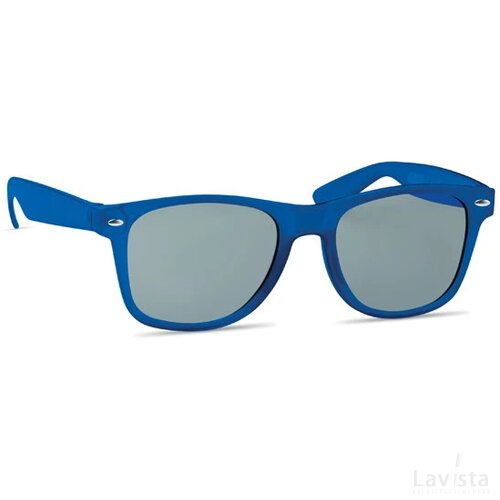 Zonnebril in rpet Macusa transparant blauw