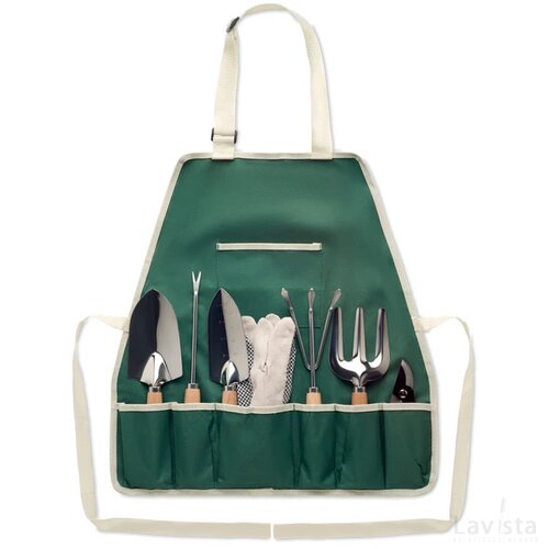 Tuingereedschap in schort Greenhands groen