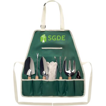 Tuingereedschap in schort Greenhands groen