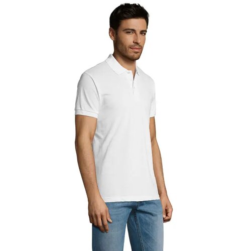 Prime heren polo 200g Prime men wit