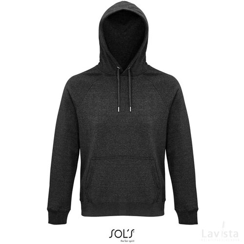 Stellar hood sweater 280g Stellar charcoal melange