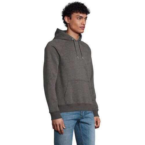 Stellar hood sweater 280g Stellar charcoal melange