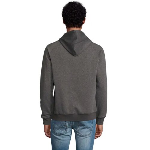 Stellar hood sweater 280g Stellar charcoal melange