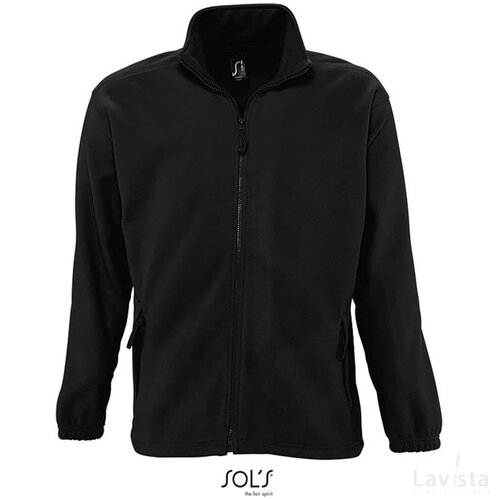 North heren fleece 300g North zwart