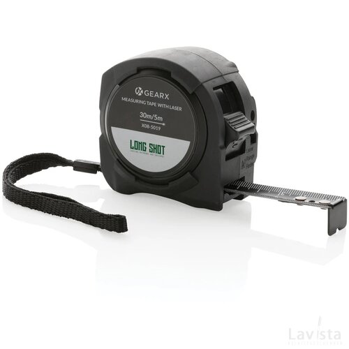 Gear X meetlint van 5M met 30M laser zwart