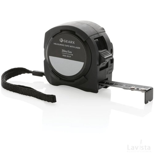 Gear X meetlint van 5M met 30M laser zwart