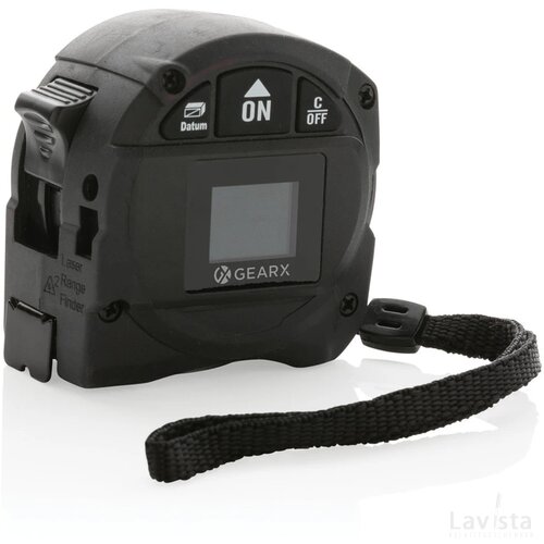 Gear X meetlint van 5M met 30M laser zwart