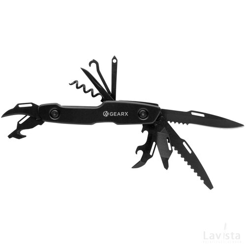Gear X multifunctioneel mes zwart