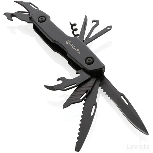 Gear X multifunctioneel mes zwart