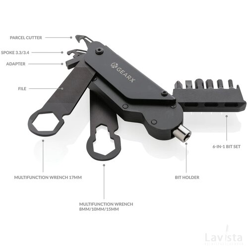 Gear X fietsreparatie tool zwart