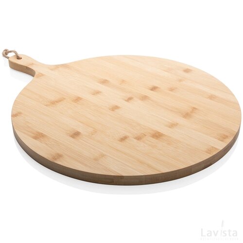 Ukiyo bamboe serveerplank rond bruin