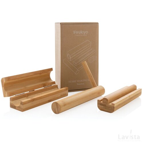 Ukiyo bamboe sushi maker set bruin