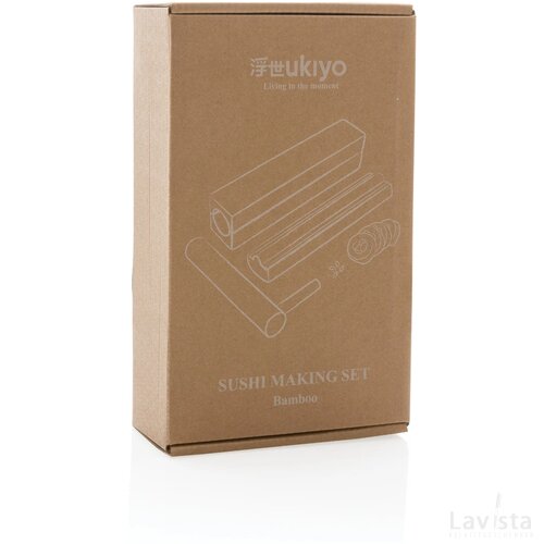 Ukiyo bamboe sushi maker set bruin