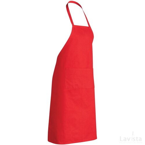 Impact AWARE™ gerecycled katoenen schort 180gr rood