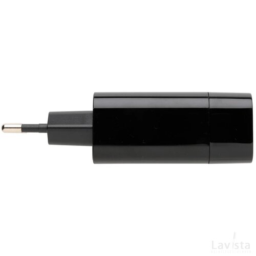 Philips 30W snellader met dual output en PD zwart