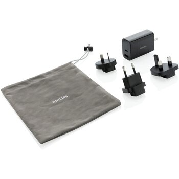 Philips 30W ultra snelle reisadapter set zwart