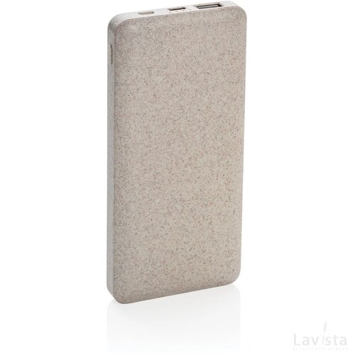 Powerbank 10.000 mAh tarwevezel khaki