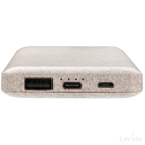 Powerbank 10.000 mAh tarwevezel khaki