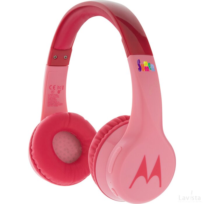 Motorola JR 300 kids wireless safety hoofdtelefoon roze