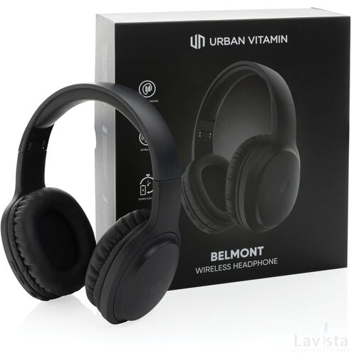 Urban Vitamin Belmont draadloze hoofdtelefoon zwart